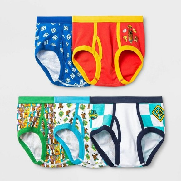 Scooby-Doo Boys Underwear- 5 Pack Briefs - Picture 1 of 6